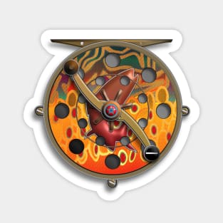 Brook Trout Reel Chrome Sticker